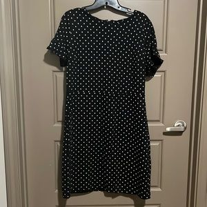 Black Polka Dot Sheath Dress